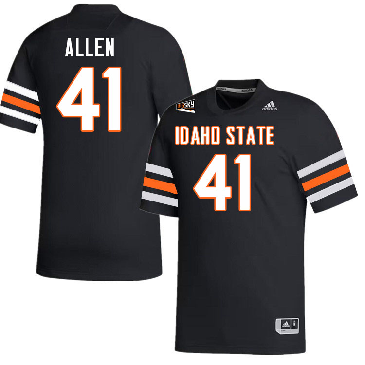 Idaho State Bengals #41 Jared Allen College Football Jerseys,Uniforms Stitched-Black